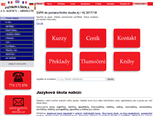Tablet Screenshot of jazykovaskola.cz